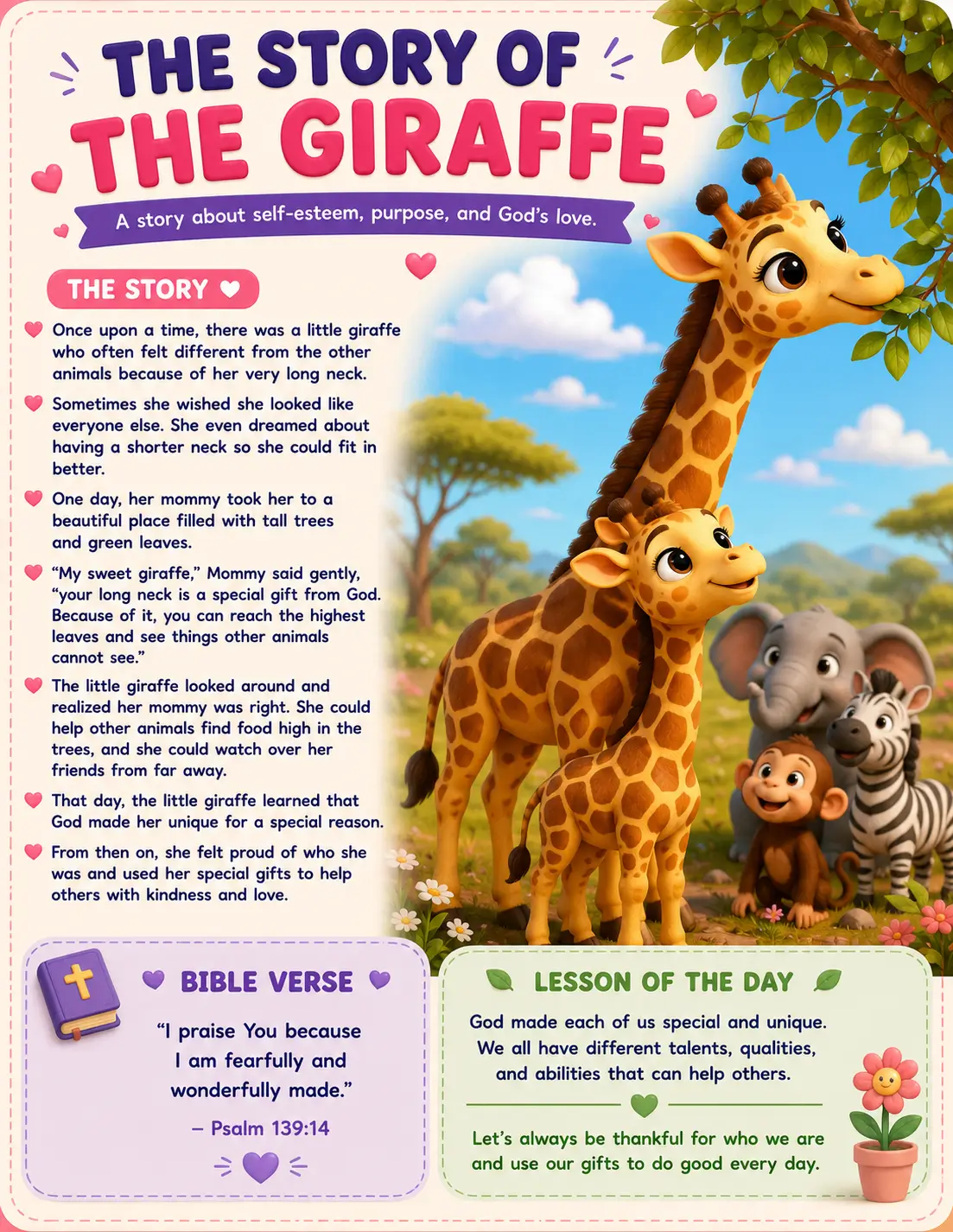 Open illustrated ebook on a tablet showing warm family scenes
